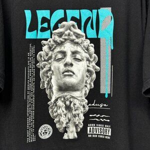 Papercut Collection Legend Medusa Graphic Black Short Sleeve T-Shirt 4X